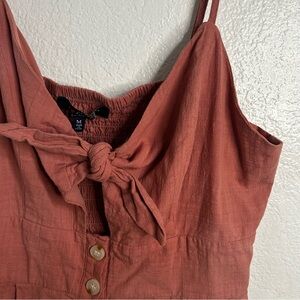 One Clothing Tie front Romper